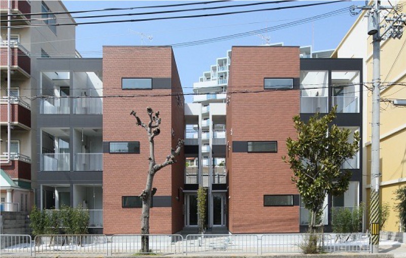 【共同住宅】ブルックリンスタイルの木造3階建